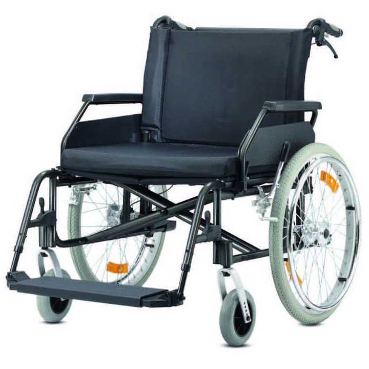 Silla ruedas manual XXL 250 Kg.