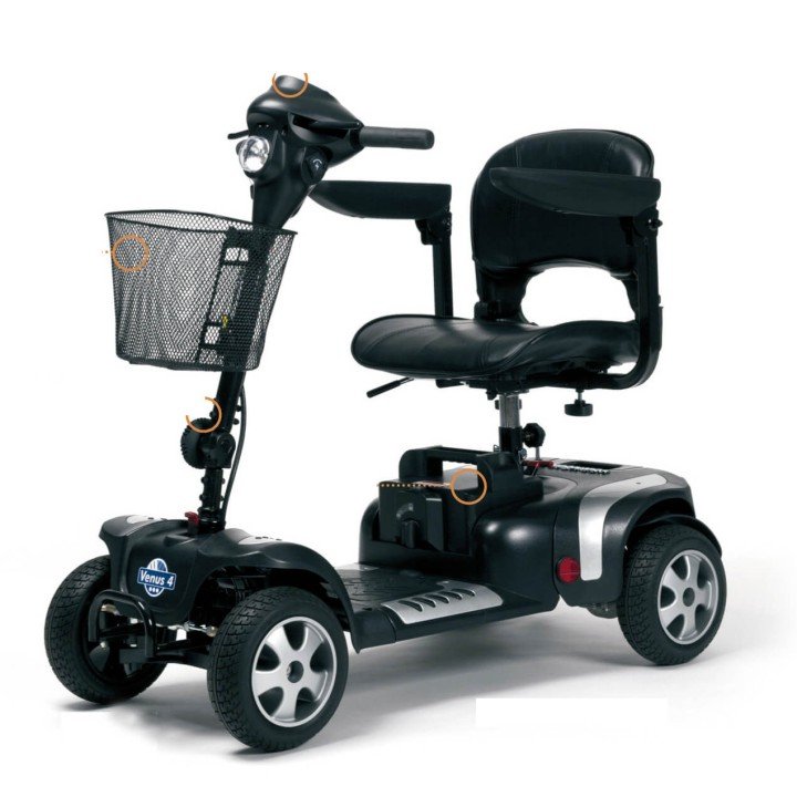 Scooter electrico Venus 4 ruedas