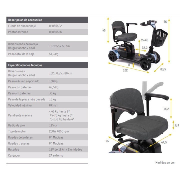 Scooter Electrico NANO de Apex |Desmontable y Compacto
