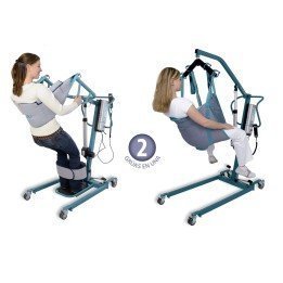 Grúa de bipedestación y traslado 'Way Up' con arnés