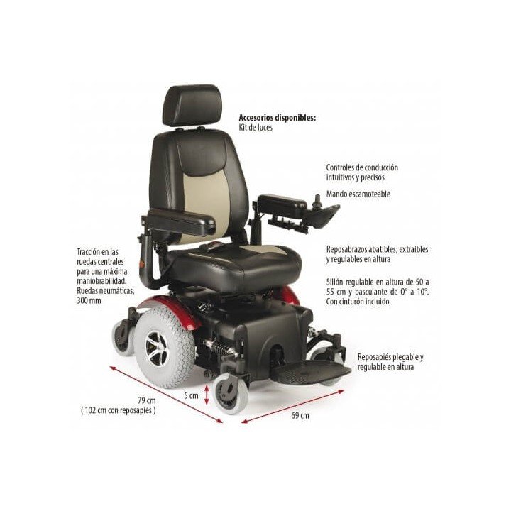 Silla de ruedas eléctrica 'R320'