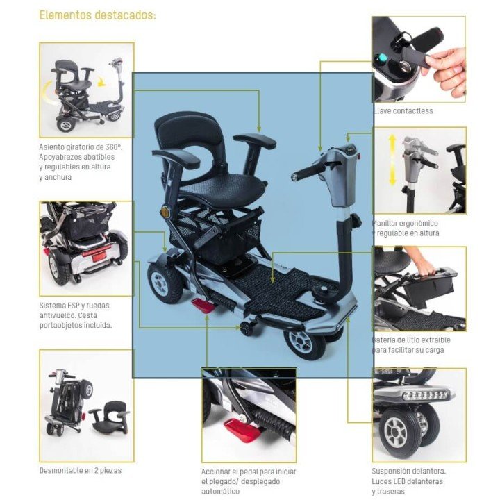 Scooter con plegado automático I-Elite de Apex