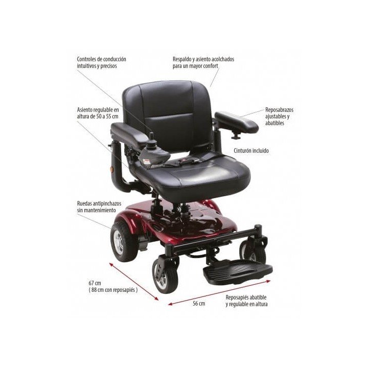 Silla de ruedas eléctrica R120