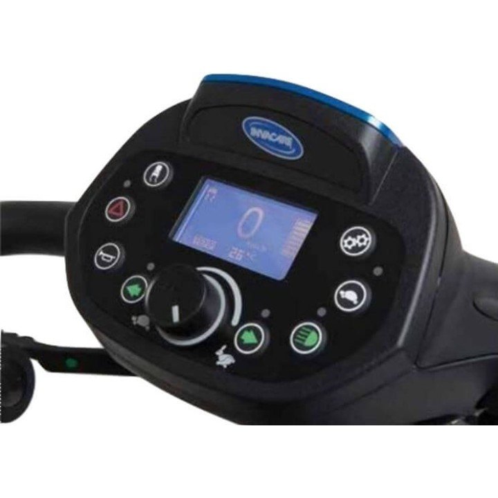 Scooter Eléctrico Invacare Comet Pro Rojo Jaspe 4 Ruedas