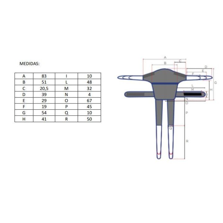 Arnés Pélvico Grúa Vertical Acolchado Cambia Pañales