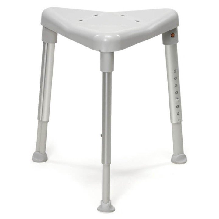 Taburete Baño Edge Blanco 3 Patas Inoxidable 2,6KG