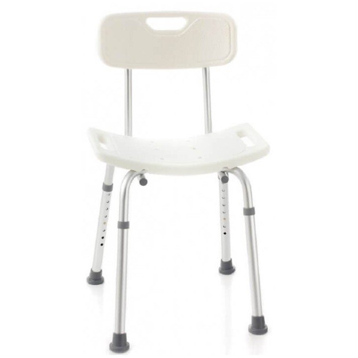 Silla Ducha Respaldo 110KG Aluminio Anodizado Conteras