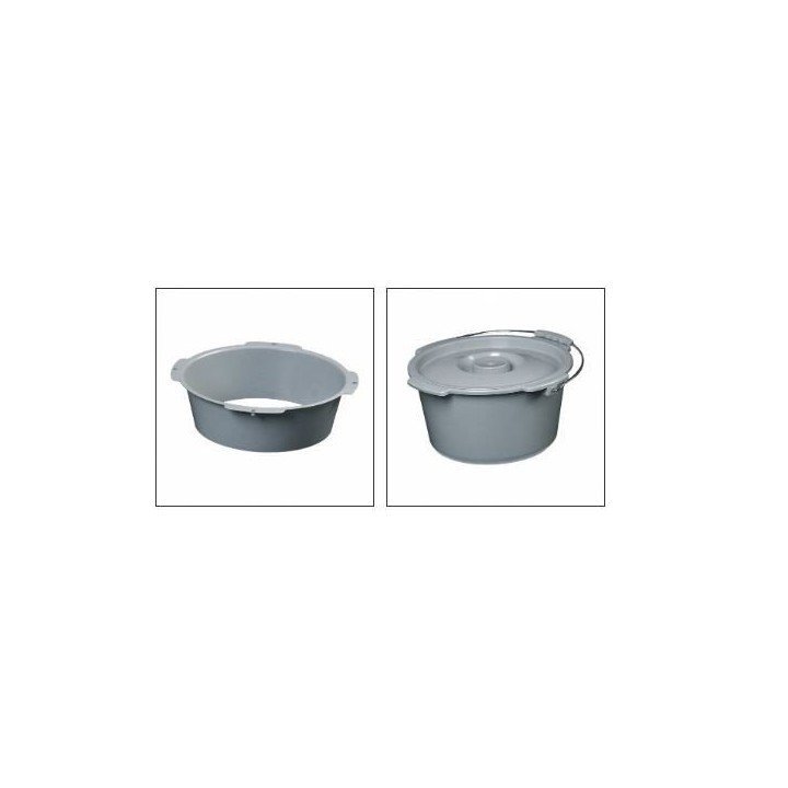 Silla de Servicio Plegable Casa Inodoro Gris