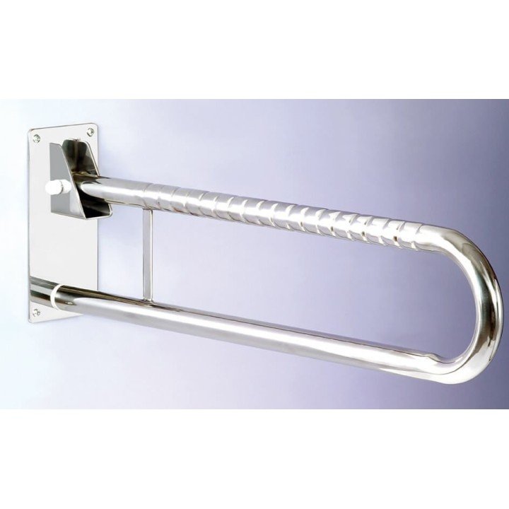 Doble Barra Abatible Acero Inoxidable 73CM