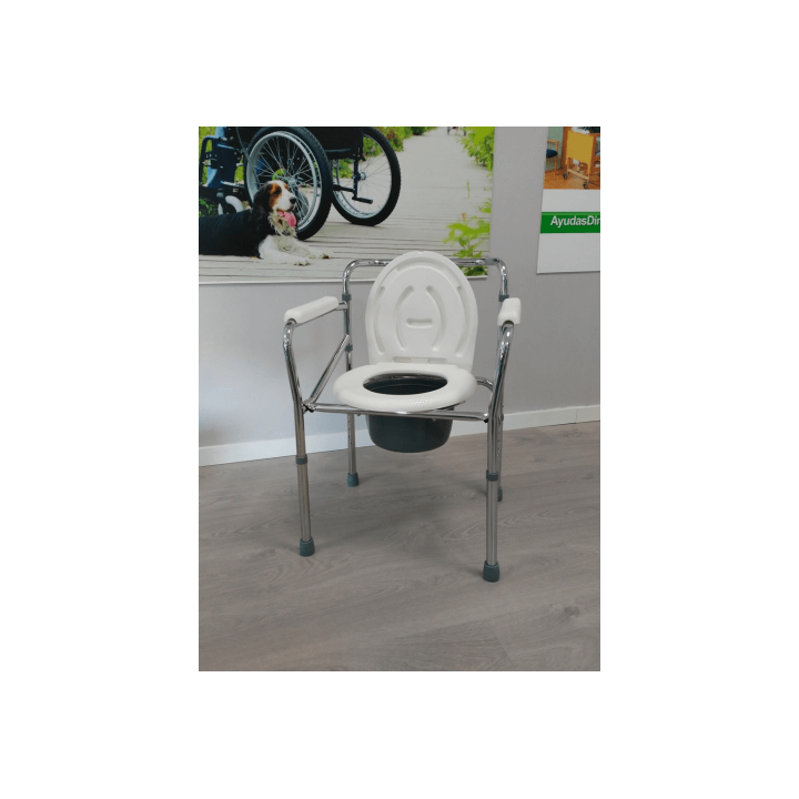 Silla WC Plegable Regulable En Altura
