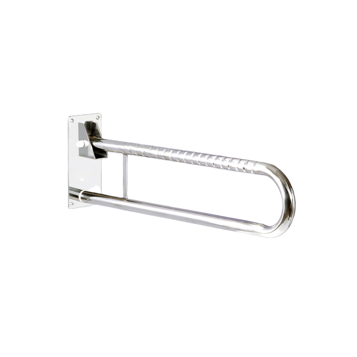 Doble Barra Abatible Acero Inoxidable 73CM