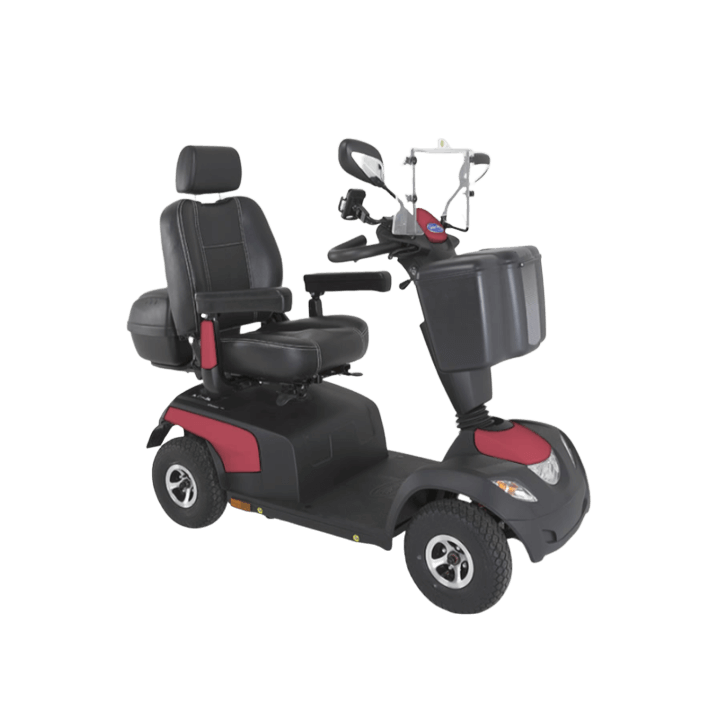 Scooter Eléctrico Invacare Comet Pro Rojo Jaspe 4 Ruedas