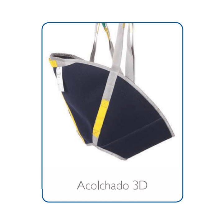 Arnés baño - Dorso lumbar Acolchado 3D. Grúa de Transferencia Winncare