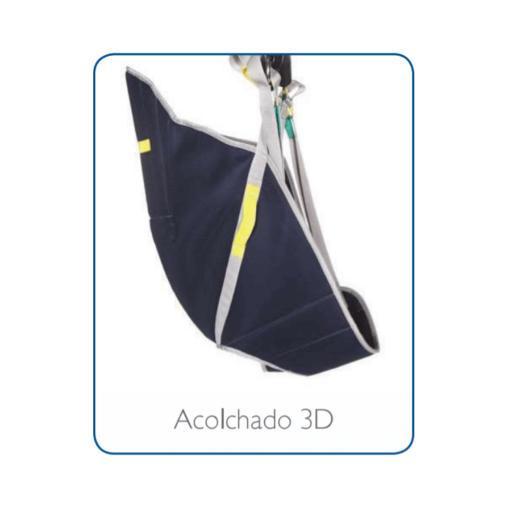 Arnés baño - Apoyo cabeza Acolchado 3D Grúa de Transferencia