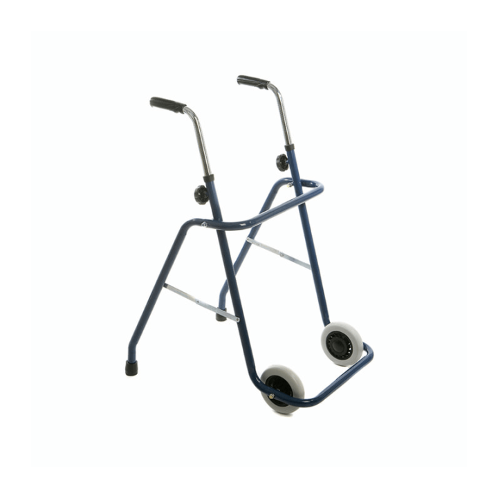 Caminador Plegable Ruedas 100KG Acero Puños Regulable