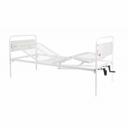 Cama de hospital articulada con 2 manivelas