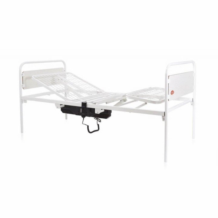 Cama de hospital articulada con 2 manivelas