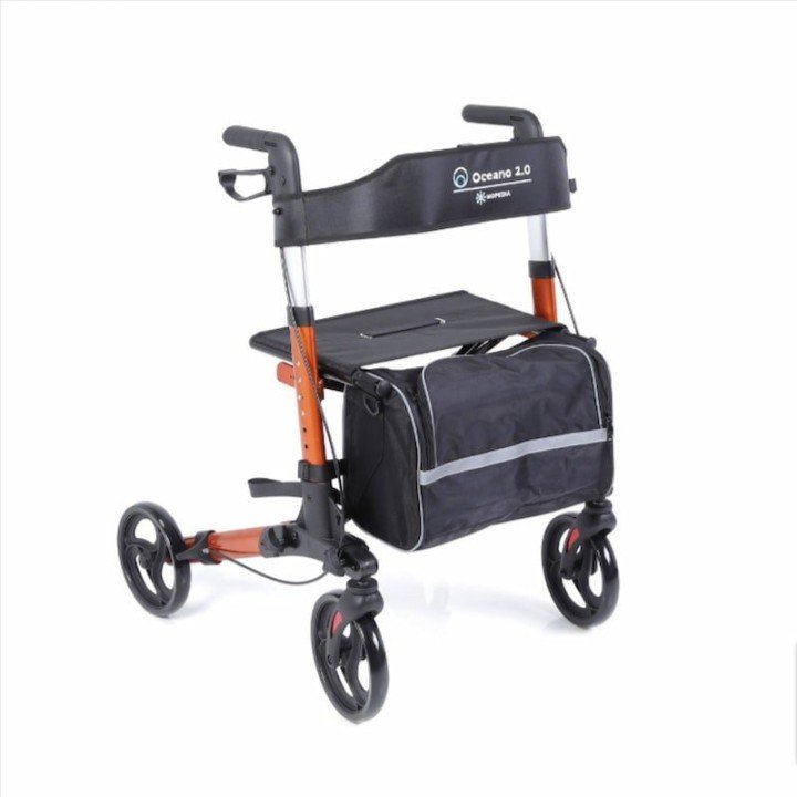 Andador plegable de 4 ruedas OCEAN | Envío gratis.