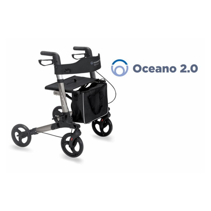 Andador plegable de 4 ruedas OCEAN | Envío gratis.