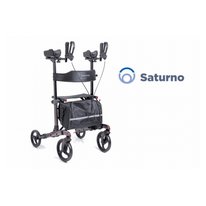 Andador plegable de aluminio con soporte para antebrazo SATURNO | Envío gratis