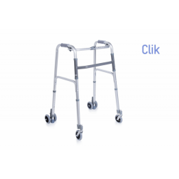 Andador plegable de 4 ruedas, 2 dobles