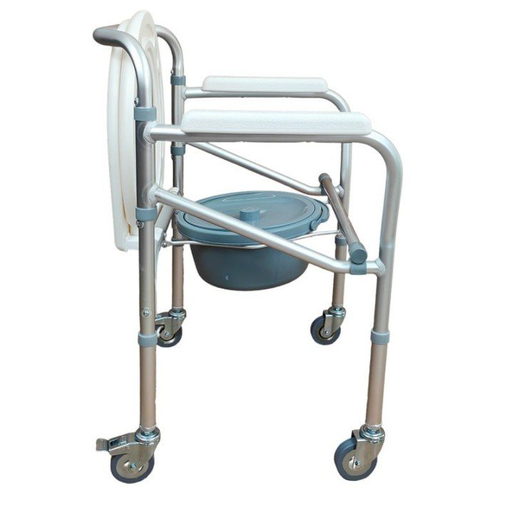 Silla para WC y ducha con ruedas plegable | Envío Gratis!