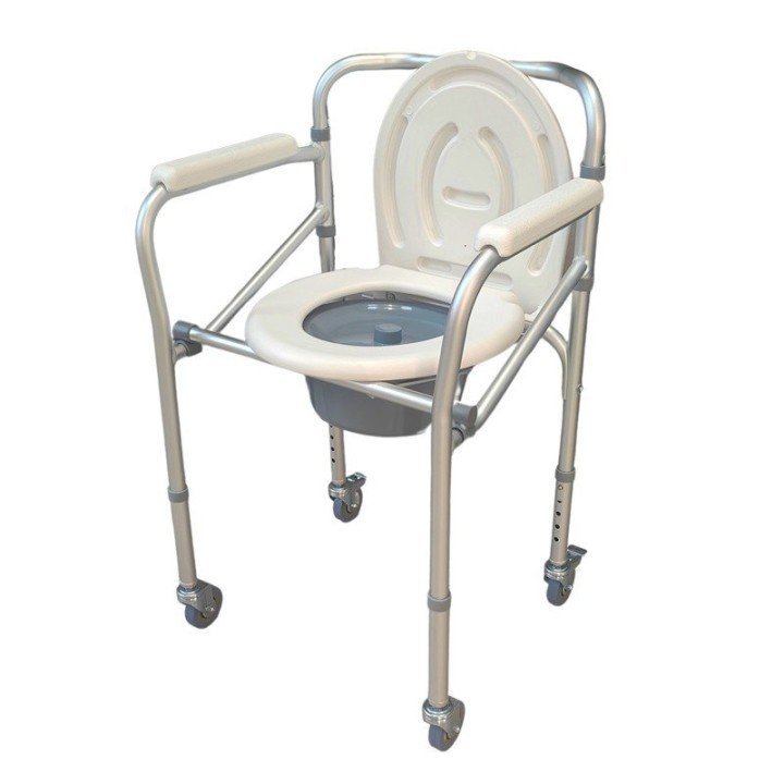 Silla para WC y ducha con ruedas plegable | Envío Gratis!