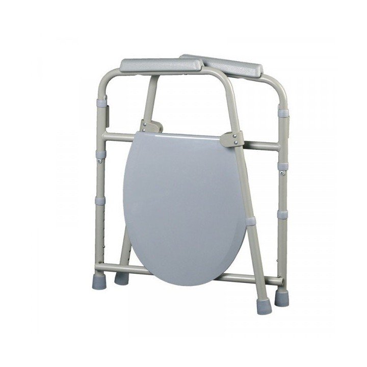 Silla WC 3 EN 1 Blanca Inoxidable 110KG Desmontable