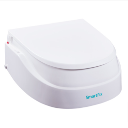 Elevador Regulable WC Reposabrazos Blanco 5-10-15CM