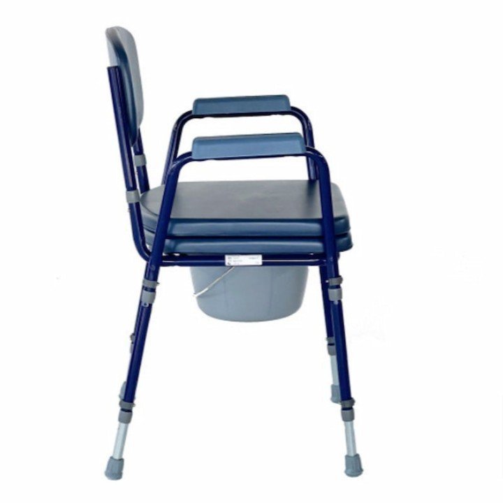 Silla WC Club Azul 100KG Tapadera Altura Graduable