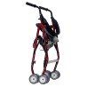 Andador Aluminio Roler Cestilla Inferior Rojo Acolchado