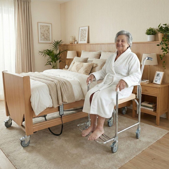 Silla de ruedas inodoro y ducha con ruedas aluminio