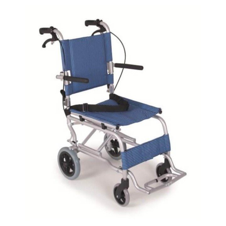 Silla de traslado plegable aluminio